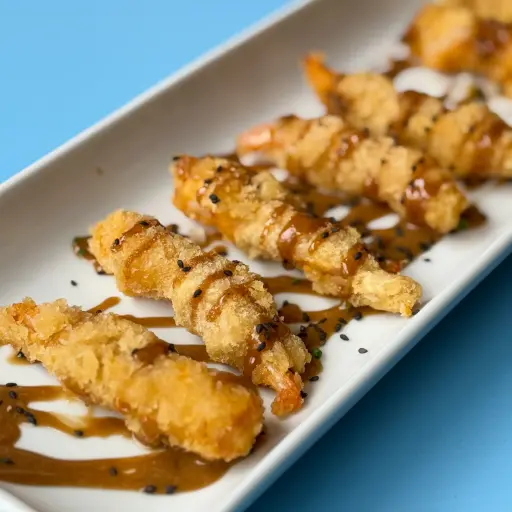 Camarones tempura